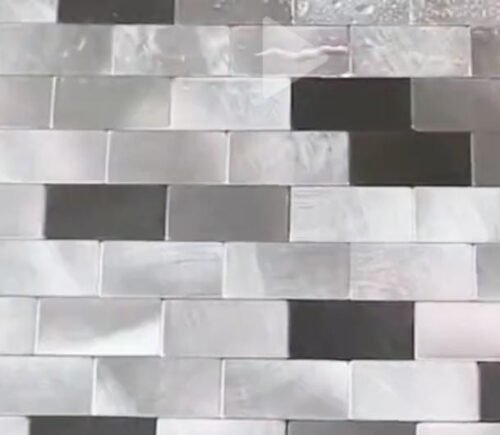 MOSAICO AUTO ADHESIVO SILVER MIX